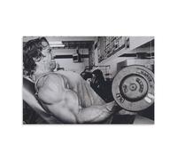AXAYNIMD Póster de entrenamiento de Arnold Schwarzenegger del dios muscular, lienzo decorativo para pared e impresión artística moderna para decoración de dormitorio familiar, 20 x 30 cm