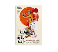 AXAYNIMD Póster decorativo con texto en inglés "El director genio Quentin Tarantino dirigido por la película Kill Bill", lienzo decorativo para pared e impresión artística moderna para dormitorio