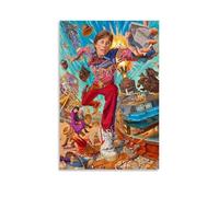 AXAYNIMD Póster decorativo de la serie de cómics de Back to The Future 3 películas y lienzo, impresión artística moderna para decoración de dormitorio familiar, 20 x 30 cm