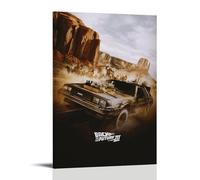 AXAYNIMD Póster decorativo de la serie de películas de regreso al futuro Viaje por el oeste, lienzo decorativo para pared e impresión artística moderna para decoración de dormitorio familiar, 12 x 18