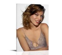 AXAYNIMD Póster decorativo de Milla Jovovich con diseño de actriz de cine, lienzo para pared e impresión artística moderna para dormitorio familiar, 60 x 90 cm