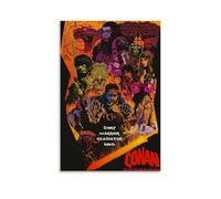 AXAYNIMD Póster retro de Conan The Barbarian de la película, pintura decorativa, lienzo, póster de pared e imagen artística moderna para decoración de dormitorio familiar, 20 x 30 cm