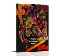 AXAYNIMD Póster retro de la película Conan el bárbaro, pintura decorativa, lienzo, póster de pared e imagen artística moderna para decoración de dormitorio familiar, 16 x 24 pulgadas (40 x 60 cm)
