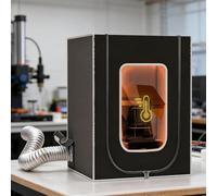 Axazcs Caja De Resina para Impresora 3D, Cubierta Protectora De Impresión a Temperatura Constante con Ventilador De 12 V, Tienda a Prueba De Polvo con Sistema De Ventilación