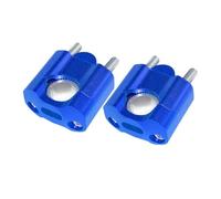 AXCAR Abrazaderas Universales para Manillar De Motocicleta 22 Mm Y 28 Adaptadores Elevadores Ajustables para Motos(Blue)