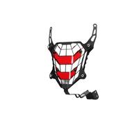 AXCAR Protector De Faros Delanteros Motocicleta Para NX400 Para NX500 400 2024 Para NX 500 Rejilla Faro Delantero(Red)