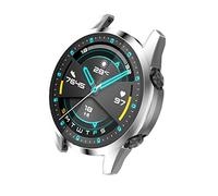 Axcellent Estuche Protector de Pantalla Compatible con Huawei Watch GT2 42mm&46mm Compatible con Huawei Watch GT2e Funda Protectora de Silicona, [Marco de Color metálico enchapado] Shell Protector
