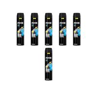 Axe Alaska - Spray corporal sin sales de aluminio, 6 x 250 ml, desodorante, desodorante para hombres y hombres