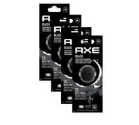AXE Ambientador mini clip de ventilación, eliminador de olores, purificador de aire proporciona un aroma de larga duración (0.7 onzas líquidas (paquete de 4), negro)