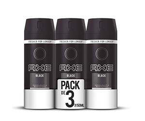 AXE Black - Desodorante Bodyspray para hombre, 48 horas de protección, 150 ml, pack de 3