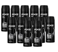 AXE Bodyspray Black en juego de 12 unidades, desodorante sin aluminio, 12 x 150 ml, desodorante en aerosol para hombres, hombres, hombres y hombres (12 productos)
