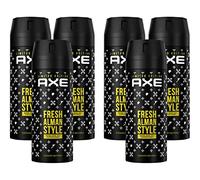 AXE Bodyspray Fresh Alman Style Limited Edition | 6 desodorantes para hombres de 150 ml | desodorante sin aluminio | hombre hombre desodorante en spray | protección 48 horas con tecnología Fragrance