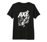 Axé Camiseta Divertida Capoeira Roda Fighter Camiseta Premium