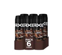 Axe Dark Temptation Desodorante - 150 ml - Pack de 6, El embalaje puede variar