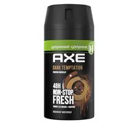Axe Déodorant Spray Compressé Dark Temptation 0% Sels d'Aluminium, Pour Sentir Bon Toute la Journée (Lot de 6x100ml)