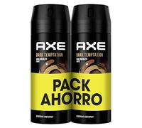 Axe Desodorante Antitranspirante Bodyspray DARK TEMPTATION Pack Ahorro 2x150 ML, El embalaje puede variar