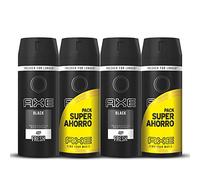 Axe Desodorante Black Pack Duplo Ahorro - 2 Paquetes de 2 x 150 ml (Total: 600 ml)
