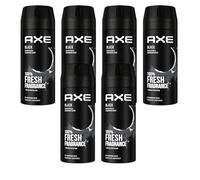 AXE Desodorante desodorante en aerosol Black en paquete de 6 unidades, desodorante para hombre sin aluminio, desodorante en spray para hombre (6 x 150 ml)