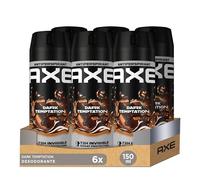 Axe Desodorante para Hombre Antitranspirante Dark Temptation 150ml - Pack de 6 - Aerosol - Fresco