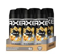 Axe Desodorante para Hombre Antitranspirante Gold 150ml - Pack de 6