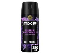 AXE Desodorante para hombre en aerosol Purple Pachuli Colección Prestige Antitranspirante Spray 72 horas Frescura Non Stop Peach Pachulí y Ámbar 150ml