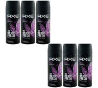 Axe Desodorante Spray Excite 6 X 150ml para Hombre 48H Fresco 0% Aluminio Sal
