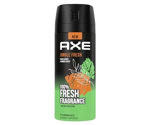 Axe El desodorante Jungle Fresh sin sales de aluminio garantiza una protección eficaz contra el olor corporal durante 48 horas, 150 ml