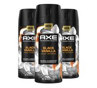 Axe Fine Fragrance Collection Spray corporal premium de vainilla negra con naranja y s ndalo, 3 unidades, con 72 horas de protecci n contra el ol