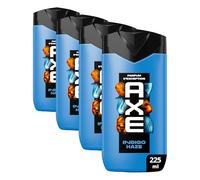 Axe Fine Fragrance Indigo Haze - Gel de ducha para una piel irresistiblemente suave después de la ducha con un aroma espectacular de 225 ml (Paquete de 4)