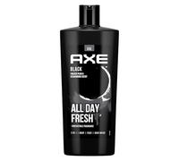 Axe Gel de ducha y champú 3 en 1 Black XL para una frescura duradera y fragancia dermatológicamente probada, 700 ml, 1 unidad