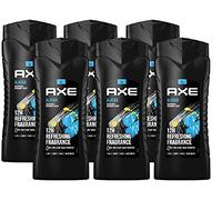 AXE Gel de ducha y champú Alaska XL 3 en 1 para una frescura duradera y fragancia en paquete de 6 unidades, gel de ducha para hombre para lavado corporal, gel de ducha dermatológicamente probado (6 x