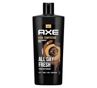 Axe Gel de ducha y champú Dark Temptation XXL 3 en 1 para una frescura duradera y fragancia después de la ducha dermatológicamente probado, 700 ml