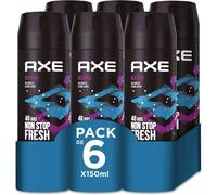 AXE Marine Desodorante en Spray para Hombre | Pack de 6x150ml | Frescura Duradera y Aroma Masculino | Bodyspray Diario【ROUA】