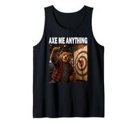 Axe Me Anything de Hacha Leñador Lanzador de Hacha Camiseta Camiseta sin Mangas