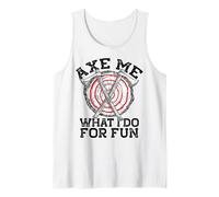 AXE ME LO Que Hago por DIVERSIÓN Lanzando Axes Meme Camiseta sin Mangas