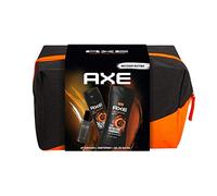 Axe Neceser Hombre Dark Temptation Bolsa de Aseo con Desodorante BodySpray 150 ml + Aftershave 100 ml + Gel de Ducha 250 ml