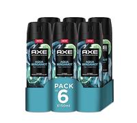 Axe Pack Ahorro Desodorante en Aerosol para Hombre Aqua Bergamot Fragancia Premium, 6 x 150 ml