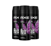Axe Spray corporal Excite desodorante sin aluminio proporciona una protección eficaz contra el olor corporal durante 48 horas, 3 x 150 ml