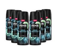 Axe Spray corporal Premium Aqua Bergamota, sin sales de aluminio, 150 ml, 6 unidades