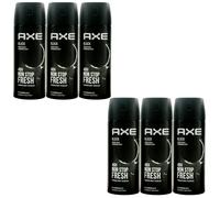 Axe Spray Desodorante BLACK 6 x 150ml 48H Protección 0% Sales de Aluminio