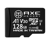 AXE Tarjeta de memoria microSDXC de 128 GB + adaptador SD con rendimiento de aplicación A1, V30 UHS-I U3 4K