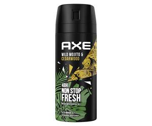 AXE Wild - Desodorante corporal en espray con aroma a mojito verde y madera de cedro de larga duración, sin sales de aluminio, 1 unidad