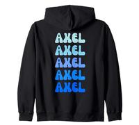 Axel Retro Name Stack Design Sudadera con Capucha