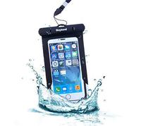 AXELENS Funda Impermeable para Smartphone hasta 6,7″ - Carcasa Universal Subacuática con Pantalla Táctil, Cordón para el Cuello - Protección Total para Playa, Piscina y Outdoor - Negra
