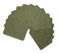 AXEN 12 parches de hierro en reparación, 100 % algodón fabuloso para ropa, pantalones, vestidos, camisas, abrigos, vaqueros y más, verde amry