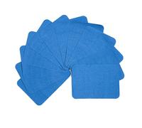 AXEN 12 parches de hierro en reparación, 100 % algodón fabuloso para ropa, pantalones, vestidos, camisas, abrigos, vaqueros y más, color azul