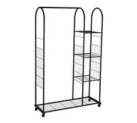 axentia 133108 Perchero de Pie, Negro, Aprox. 106 x 166 x 40 cm