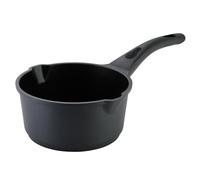 axentia Cacerola de Aluminio Fundido Blackline con Asa, Cazo Antiadherente de Doble Vertido para Todo Tipo de Cocina, Ø aprox. 18 cm, Negro