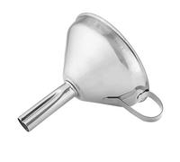 axentia Embudo con Asa y Filtro, Acero Inoxidable, Gris, 12x9.8x9.8 cm (290708)