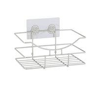 axentia Estante de Pared Niza de Acero Inoxidable en Plata, Accesorios de baño, baño Accesorio con un Pegatinas para fijación, Aprox. 6 kg
